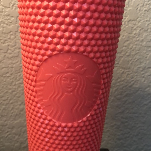 New Starbucks Venti Bling Dragonfruit Studded Cold Cup Tumbler Summer 2022 - Picture 3 of 4